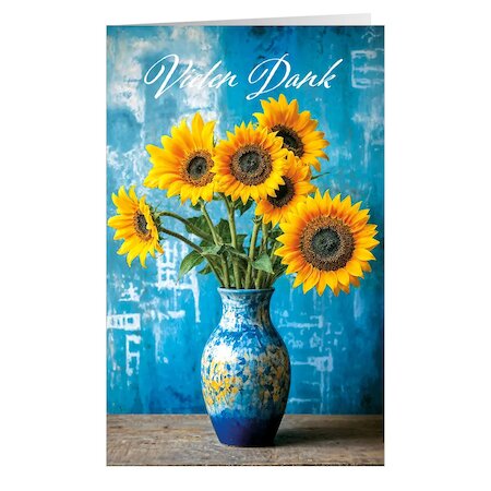 Grußkarte »Vielen Dank- Sonnenblume«